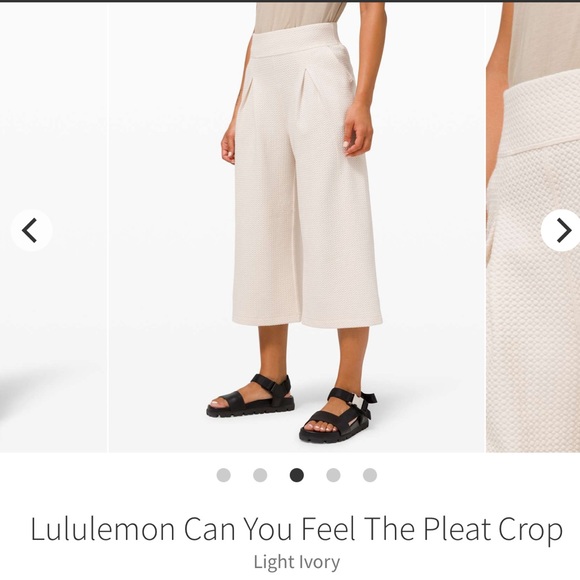 Lululemon Can You Feel The Pleat Crop
Light Ivory 🚨 weekend sale - Picture 2 of 5